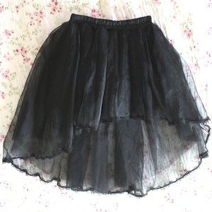 Punk Rave Tulle and Lace High Low Skirt